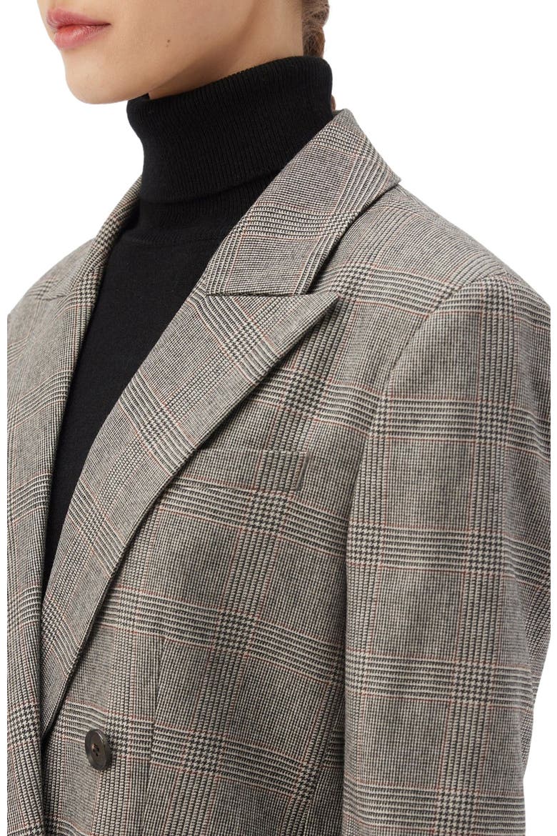 Double-Breasted Cashmere Blazer, Alternate, color, warm grey