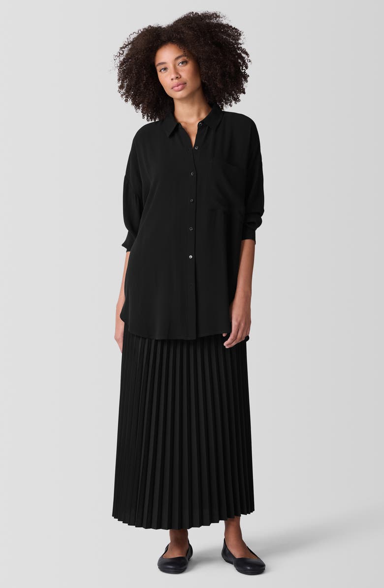 Eileen Fisher Pleated Midi Skirt, Alternate, color, 