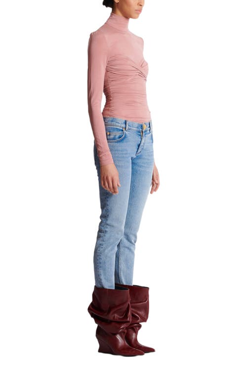 Balmain Skinny Faded Denim Jeans In Blue