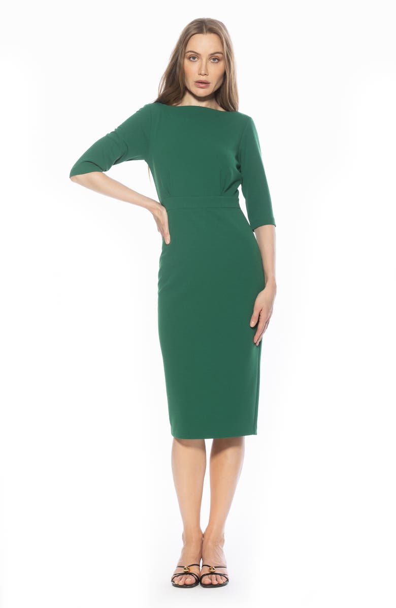 Alexia Admor Seraphina Sheath Dress, Alternate, color, Green