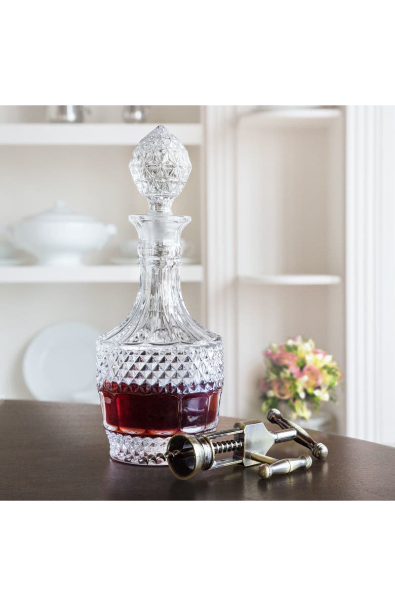 TWINE Vintage Crystal Decanter, Alternate, color,