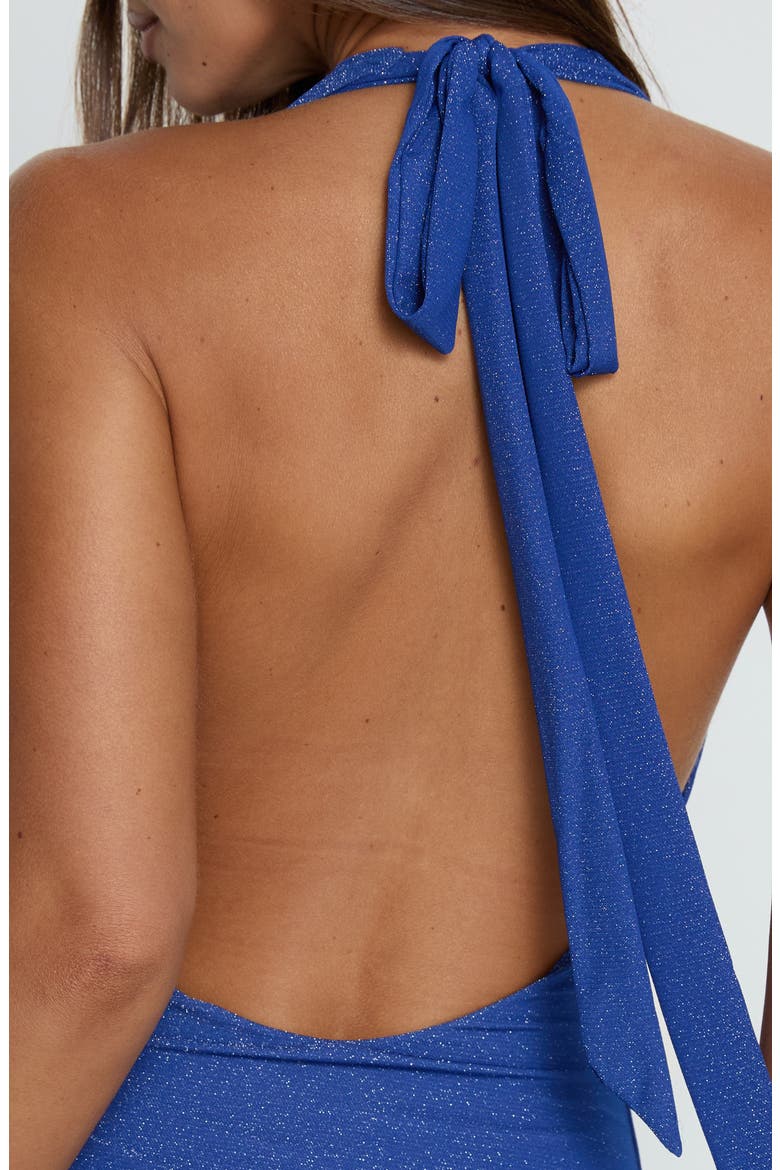 Jazminah Halter Cowl Neck Maxi Dress, Alternate, color, ROYAL BLUE