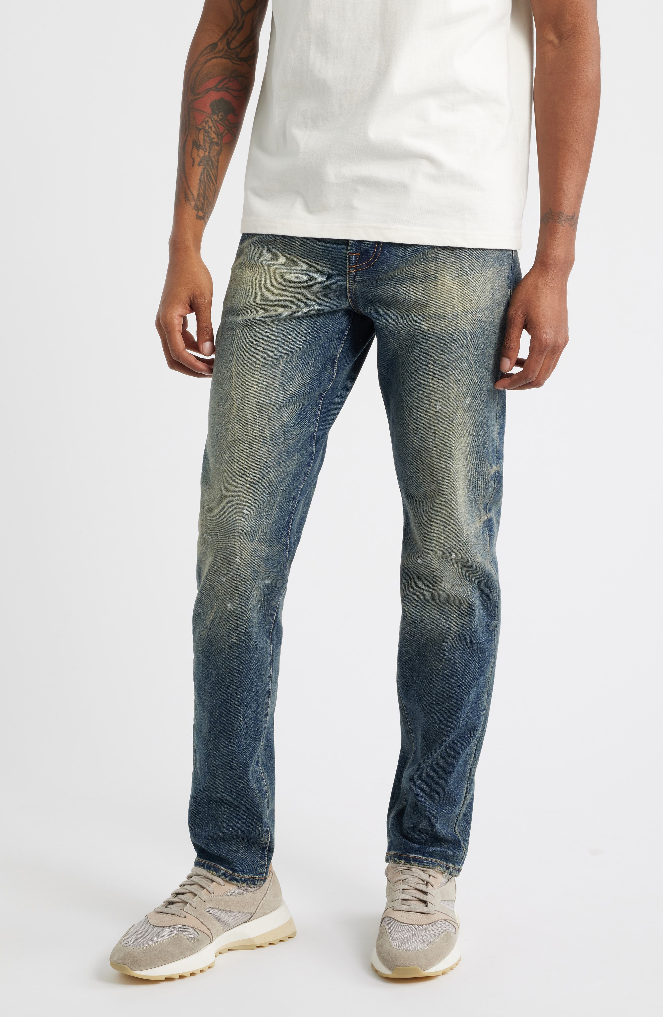Billionaire Boys Club Portal Distressed Slim Fit Jeans