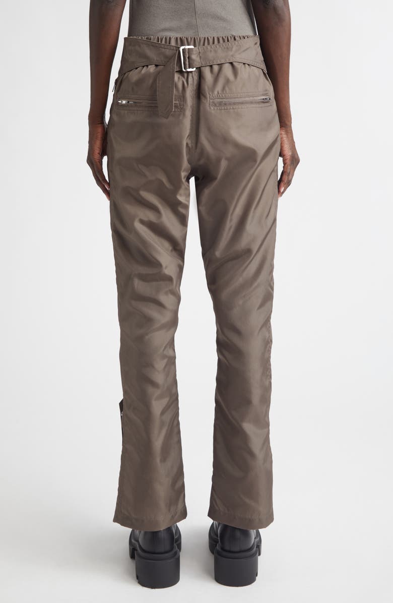 Rick Owens Temple Stretch Nylon Moto Pants, Alternate, color, Dust
