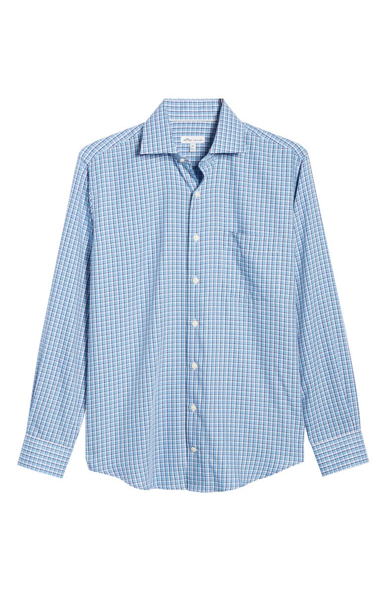 Peter Millar Point Danger Check Sport Shirt, Alternate, color,
