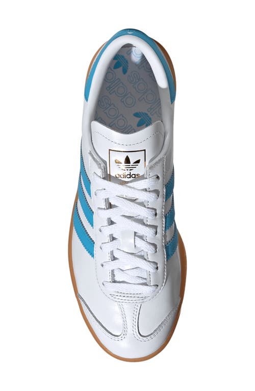Adidas Originals Adidas Hamburg Sneaker In White/sky Rush/gum