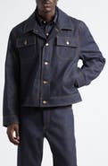 Thom Browne Selvedge Denim Backstrap Utility Jacket