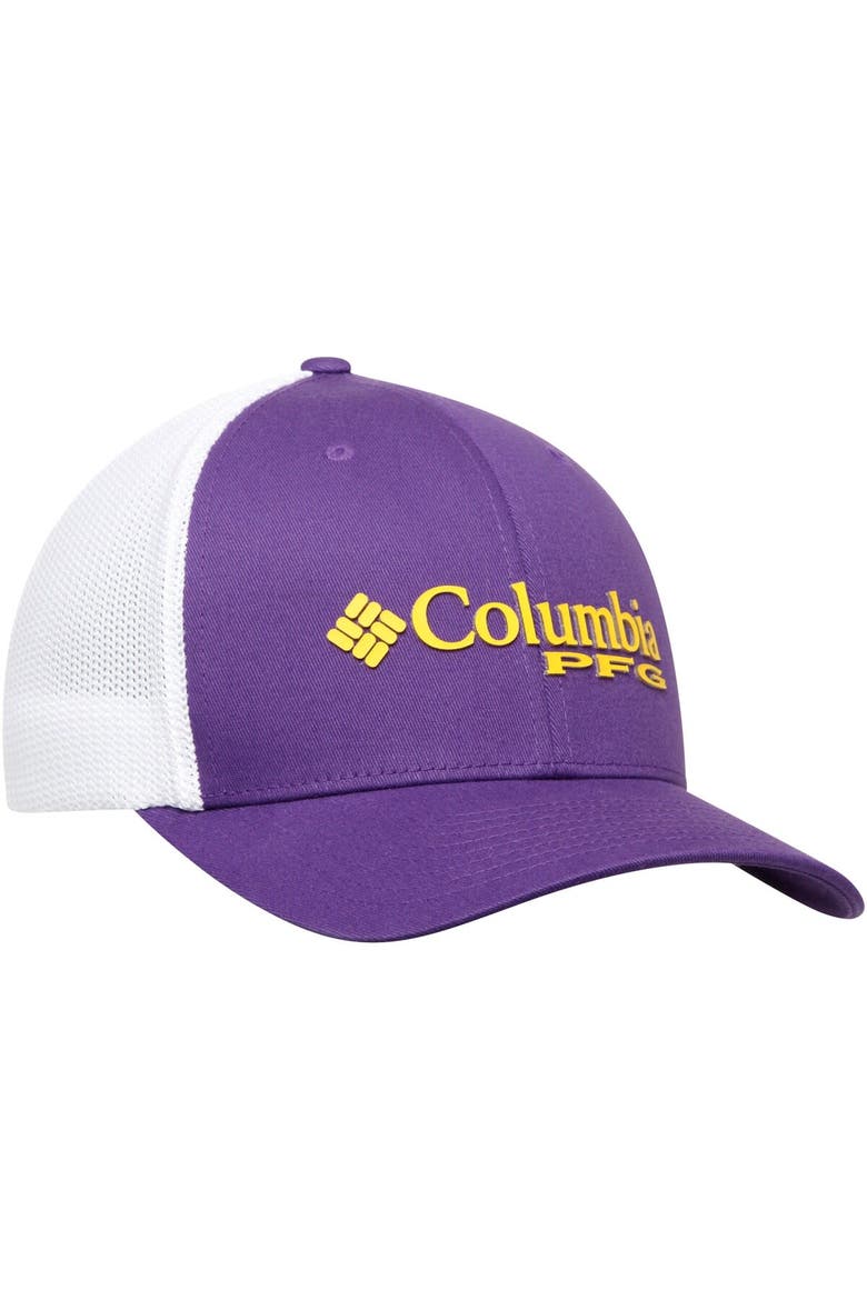 Men's Columbia Purple LSU Tigers Collegiate PFG Flex Hat, Alternate, color, Purple