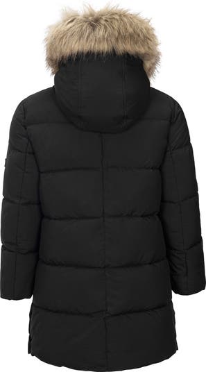 Kids' Expedition Faux Fur Trim Hooded Puffer Coat