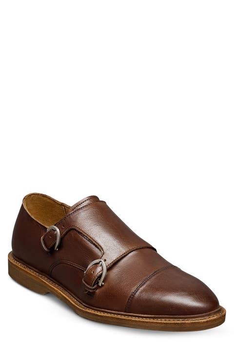Kingston Verse Two Buckle Cap Toe Monk Shoe (Men)