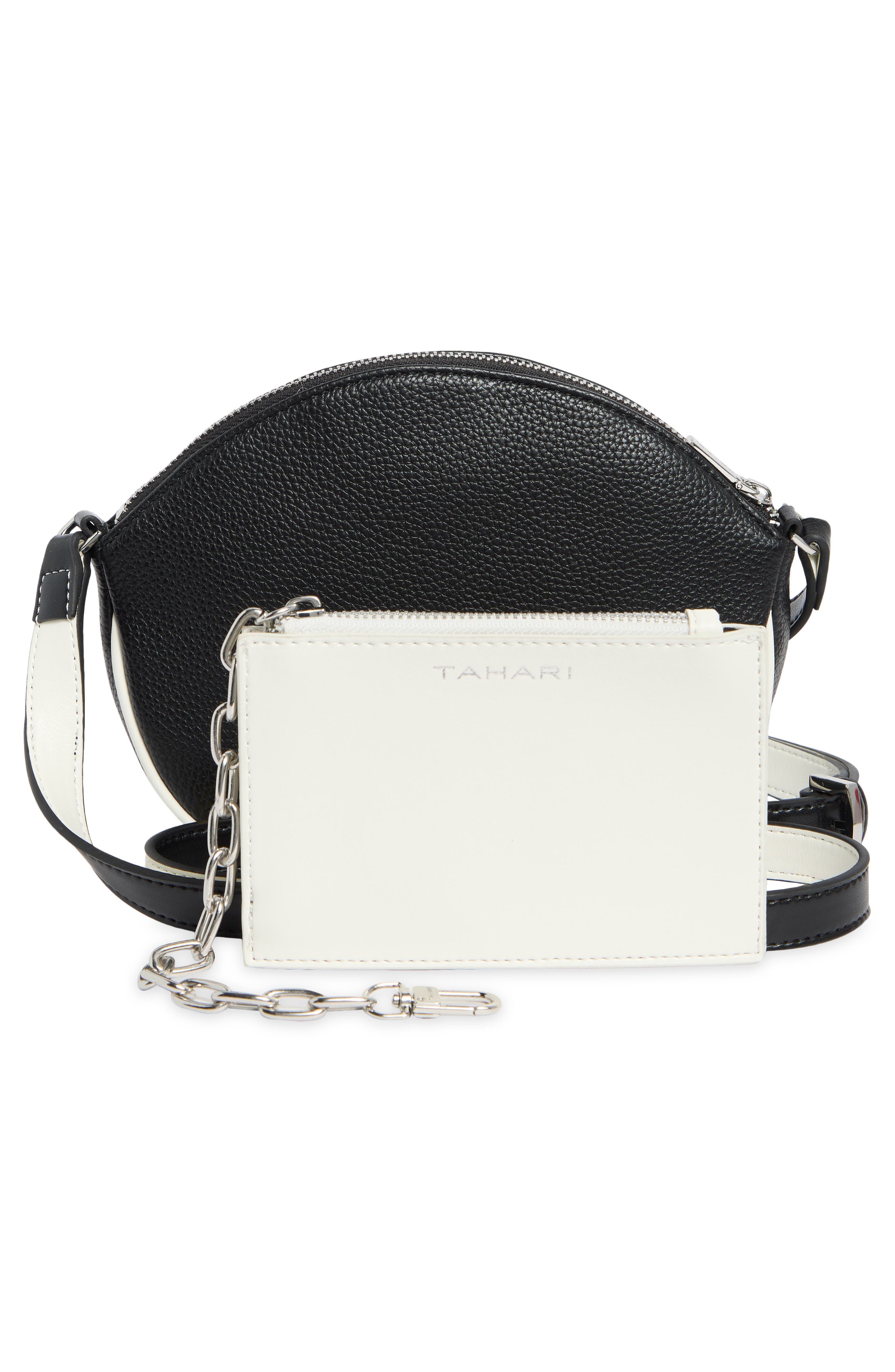 Tahari Crosby Crescent Crossbody Bag, Alternate, color, 