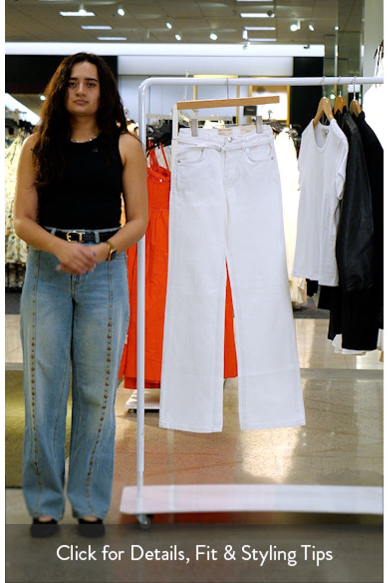 Sabine Belted Slim Bootcut Jeans video