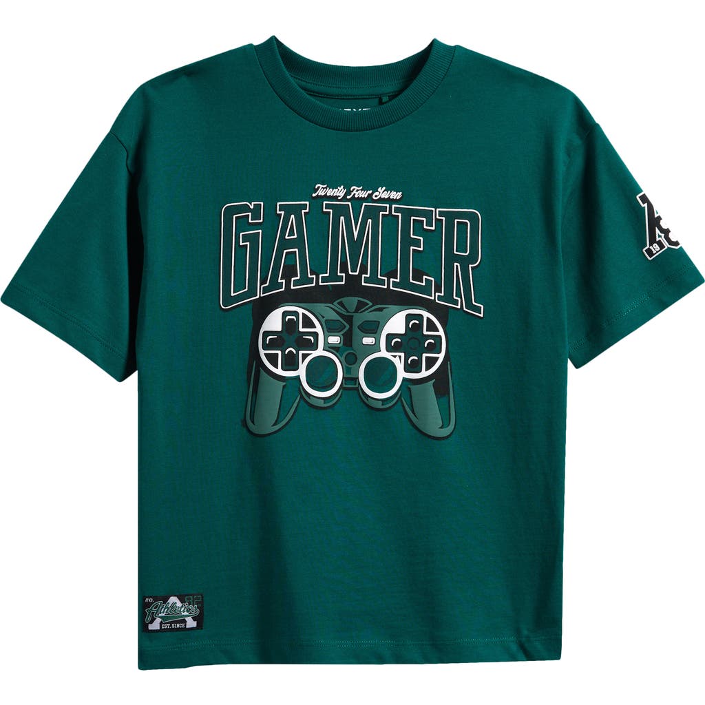 Next Kids' Controller Cotton Graphic T-shirt In Green