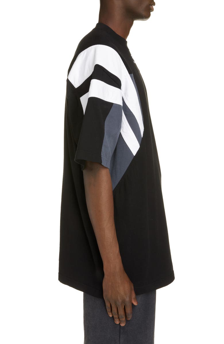 Balenciaga Logo Organic Cotton Tracksuit T-Shirt, Alternate, color,