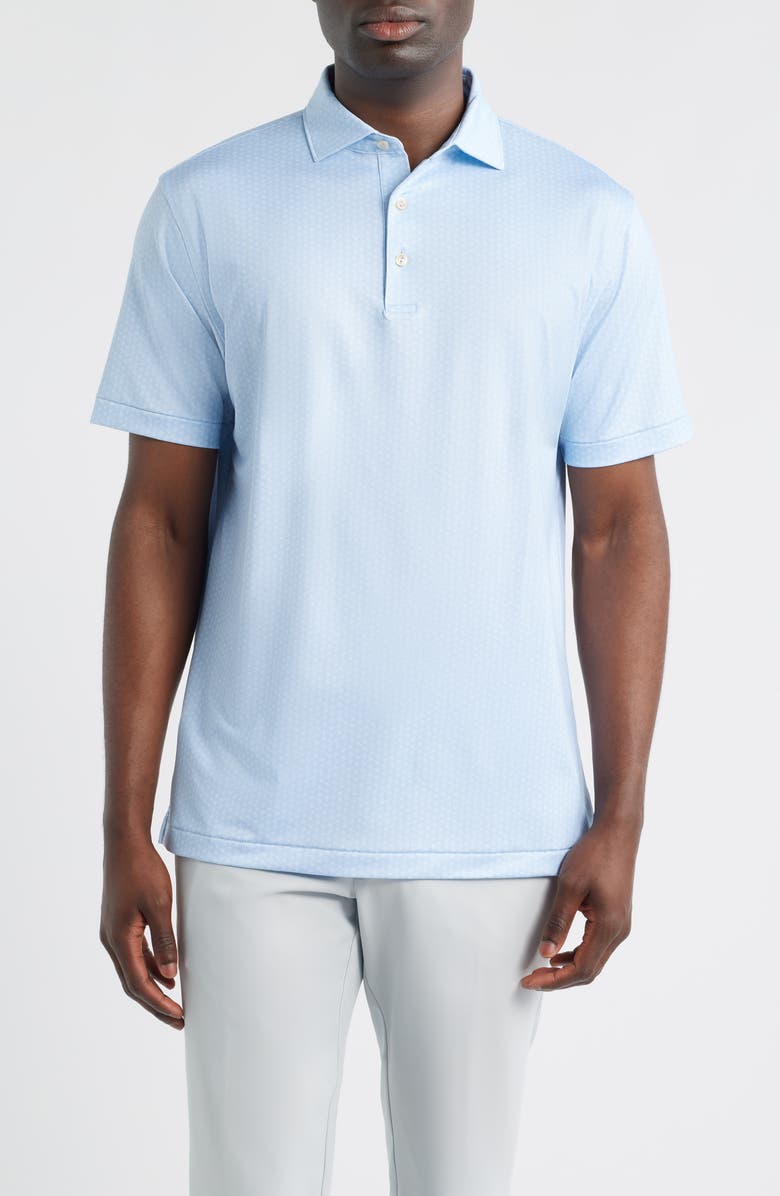 Peter Millar Nautilus Performance Jersey Polo, Main, color, Stream Blue