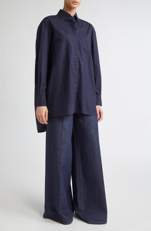 Max Mara Mozart Button-down Shirt In Blue
