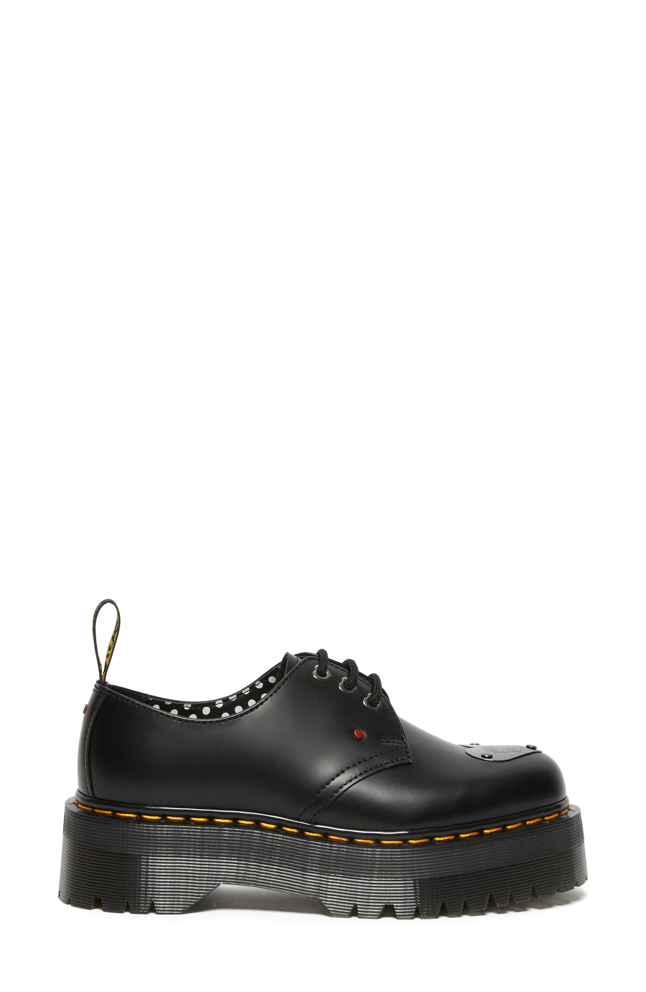 Dr. Martens 1461 Quad Betty Boop Water Repellent Platform Derby, Alternate, color, 