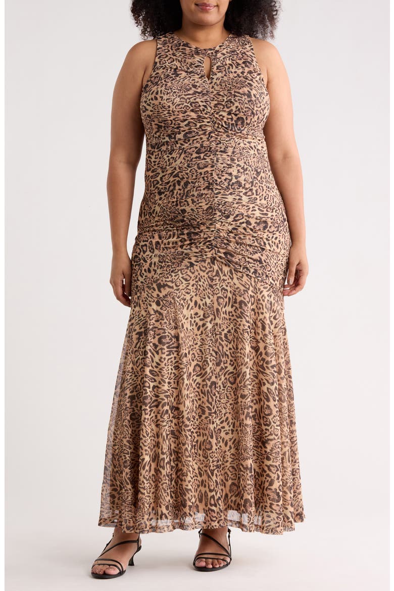 Julia Dress, Main, color, NATURAL REALISTIC LEOPARD