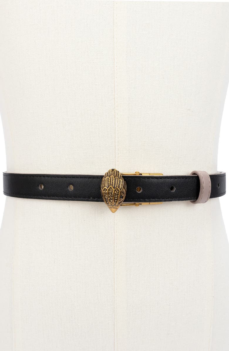 Kurt Geiger London Reversible Pieced Leather Belt, Alternate, color,