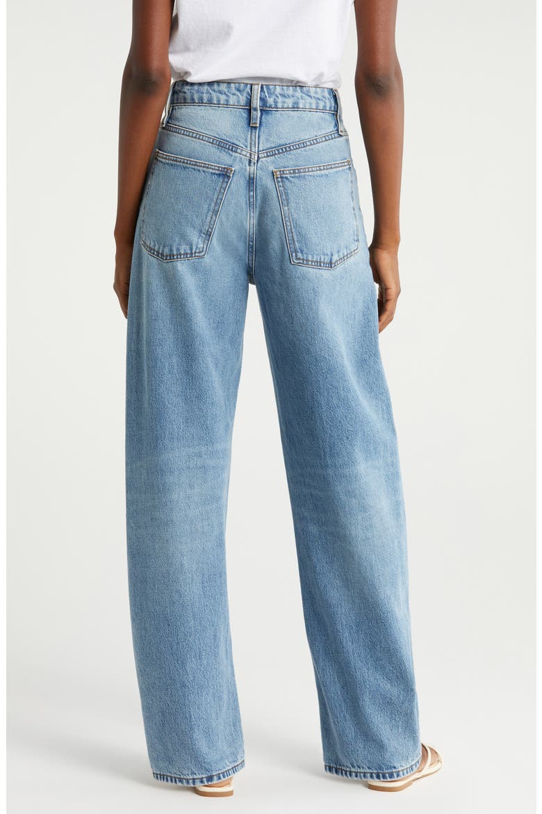 High Waist Barrel Leg Jeans, Alternate, color, DIVINE