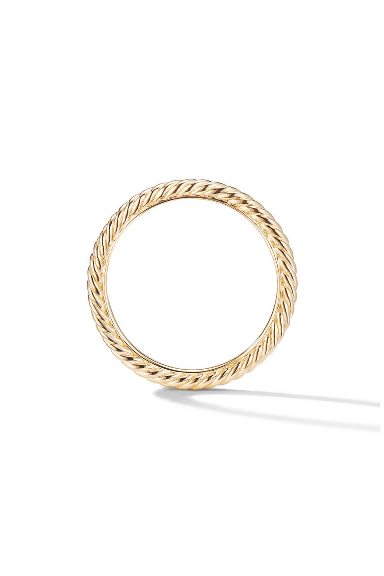 Cable Band Ring in Gold, Alternate, color, GOLD