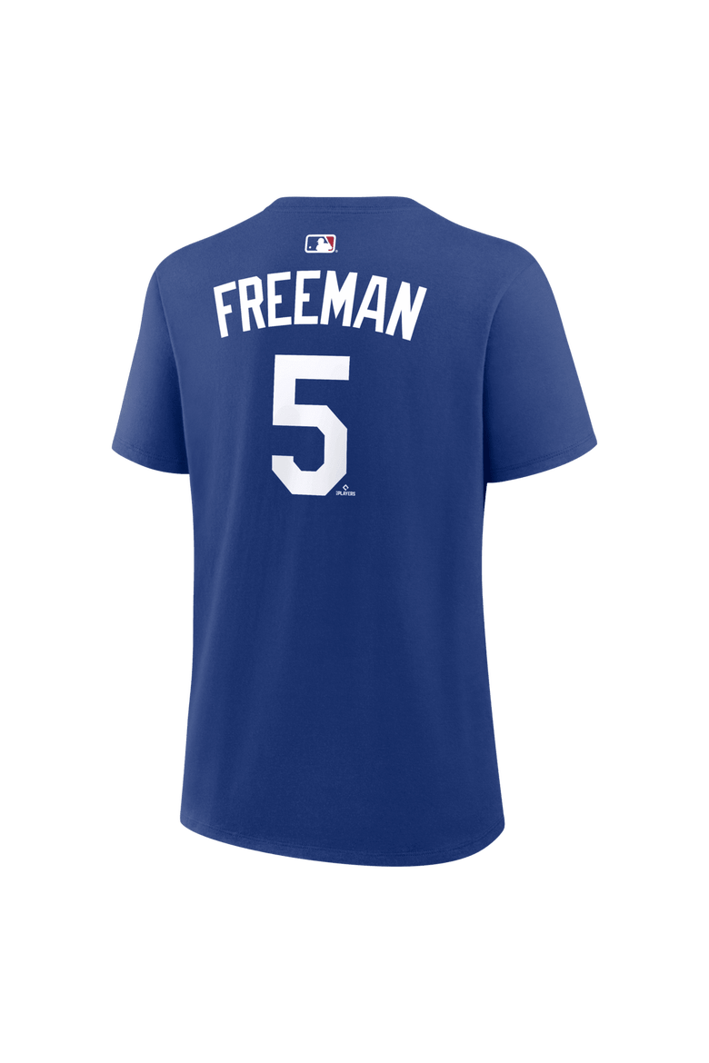 Women's Nike Freddie Freeman Royal Los Angeles Dodgers Name & Number T-Shirt, Alternate, color, Royal