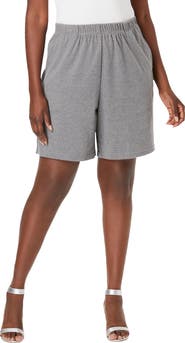 Roaman's Plus Size Soft Knit Pull-On Short
