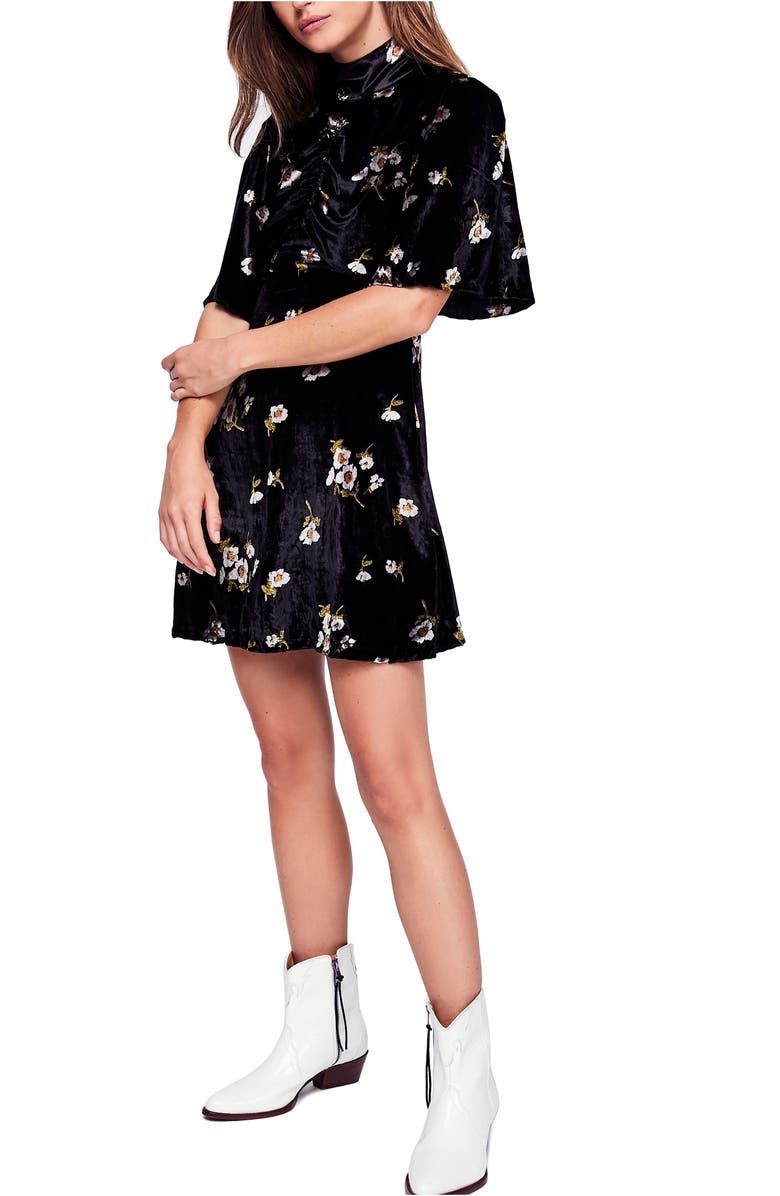 Free People Be My Baby Velvet Dress, Main, color,