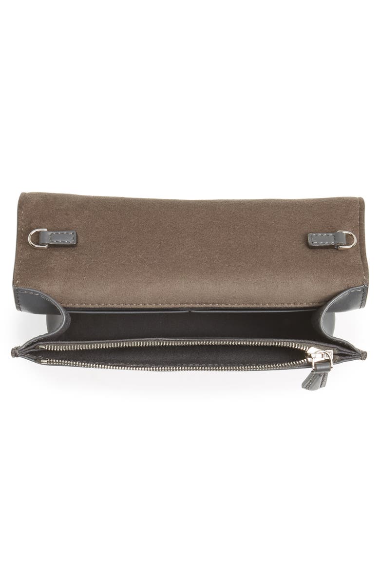 Fendi Rainbow Studded Leather Tube Wallet on a Chain, Alternate, color,