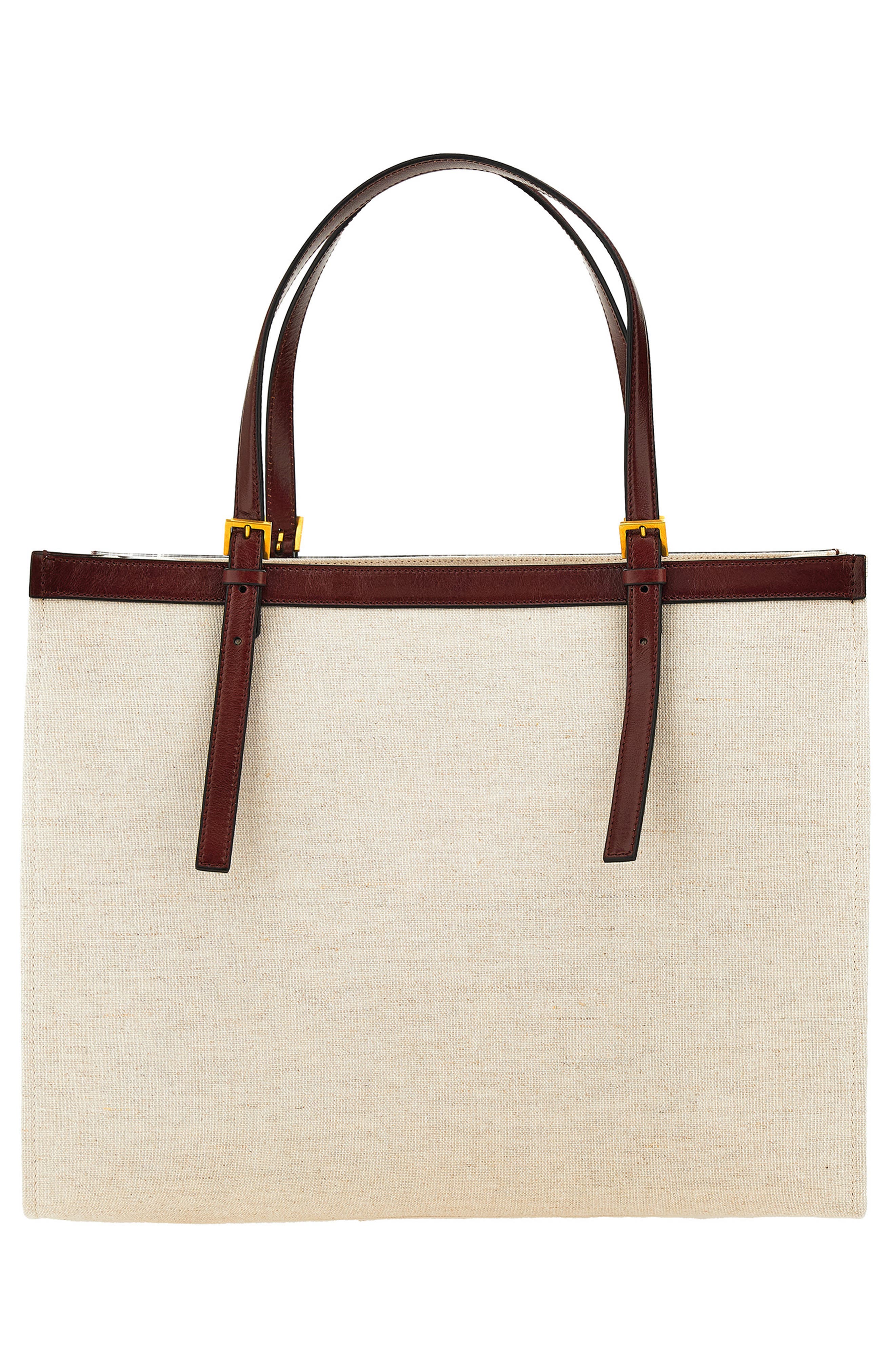 Large Rivière Canvas Tote, Alternate, color, BEIGE PALISANDRO/ GOLD