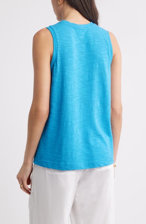 Shop Caslonr Caslon(r) Sleeveless Cotton Blend Crewneck T-shirt