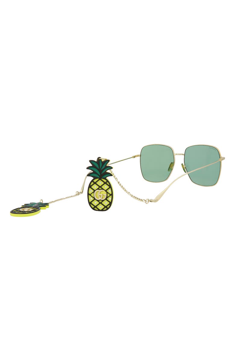 Gucci 59mm Oversize Square Sunglasses, Alternate, color, 