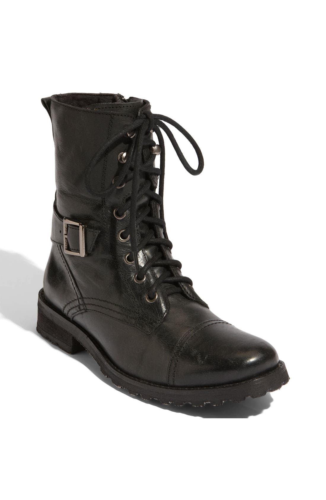 'Hiker' Boot, Main, color, BLACK
