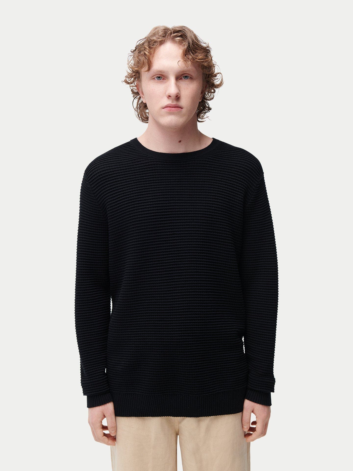 Textured-Knit Silk Cashmere Sweater - image 2