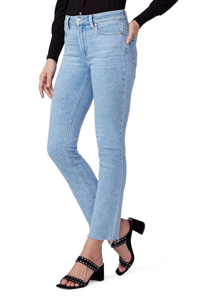 Cindy Raw Hem Ankle Straight Leg Jeans, Alternate, color, PARK AVE