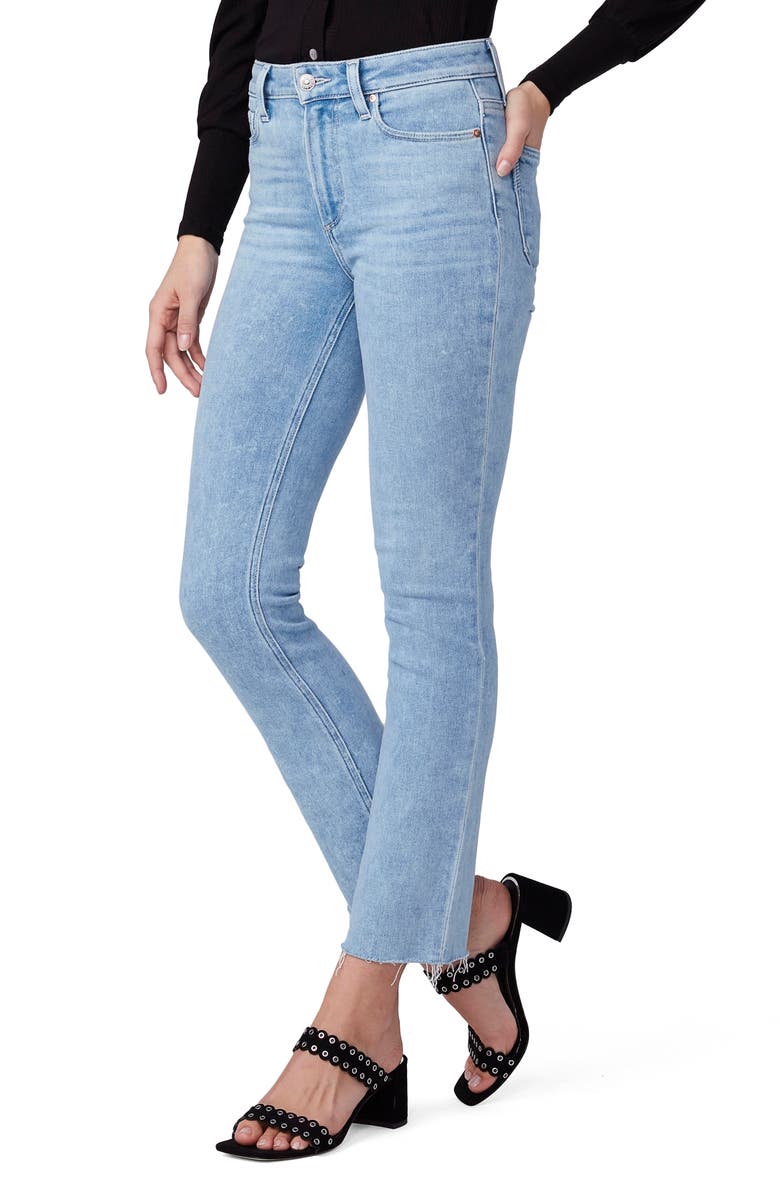 PAIGE Cindy Raw Hem Ankle Straight Leg Jeans, Alternate, color, 