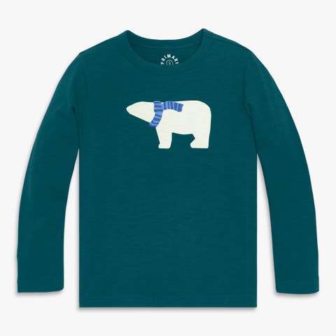 Kids Long Sleeve Polar Bear Tee (Toddler, Little Kid, Big Kid)