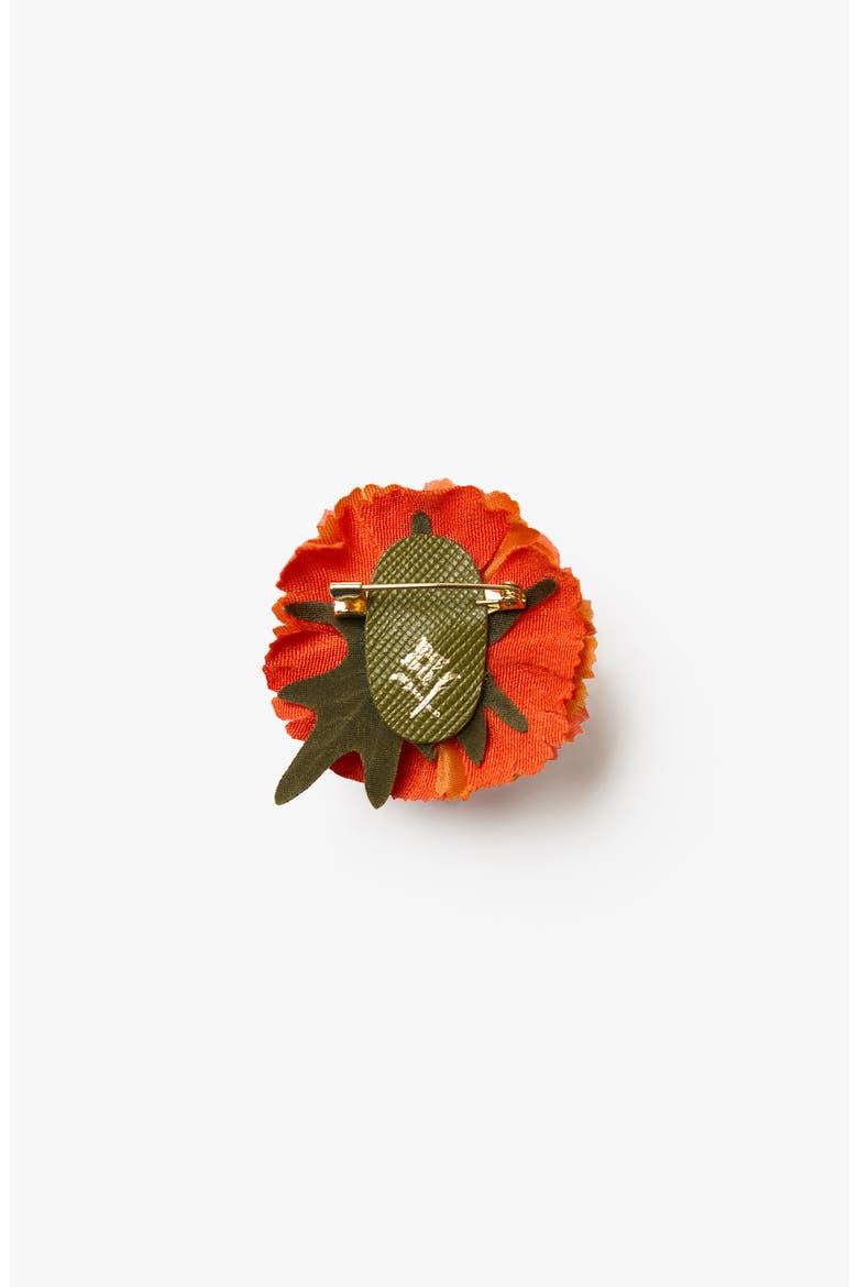 The Mini Marigold Floral Brooch, Alternate, color, Orange