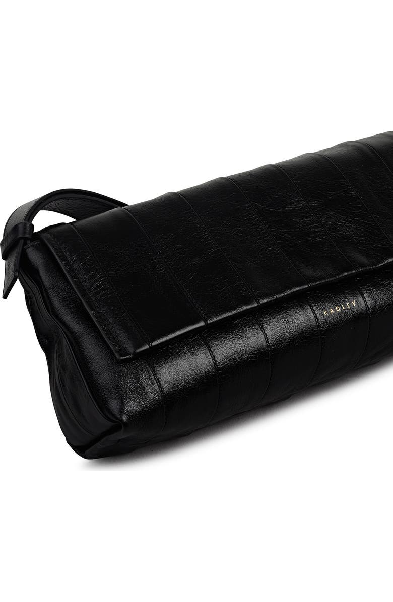 Radley The Annabel - Stripe Medium Flapover Shoulder Bag, Alternate, color, Black