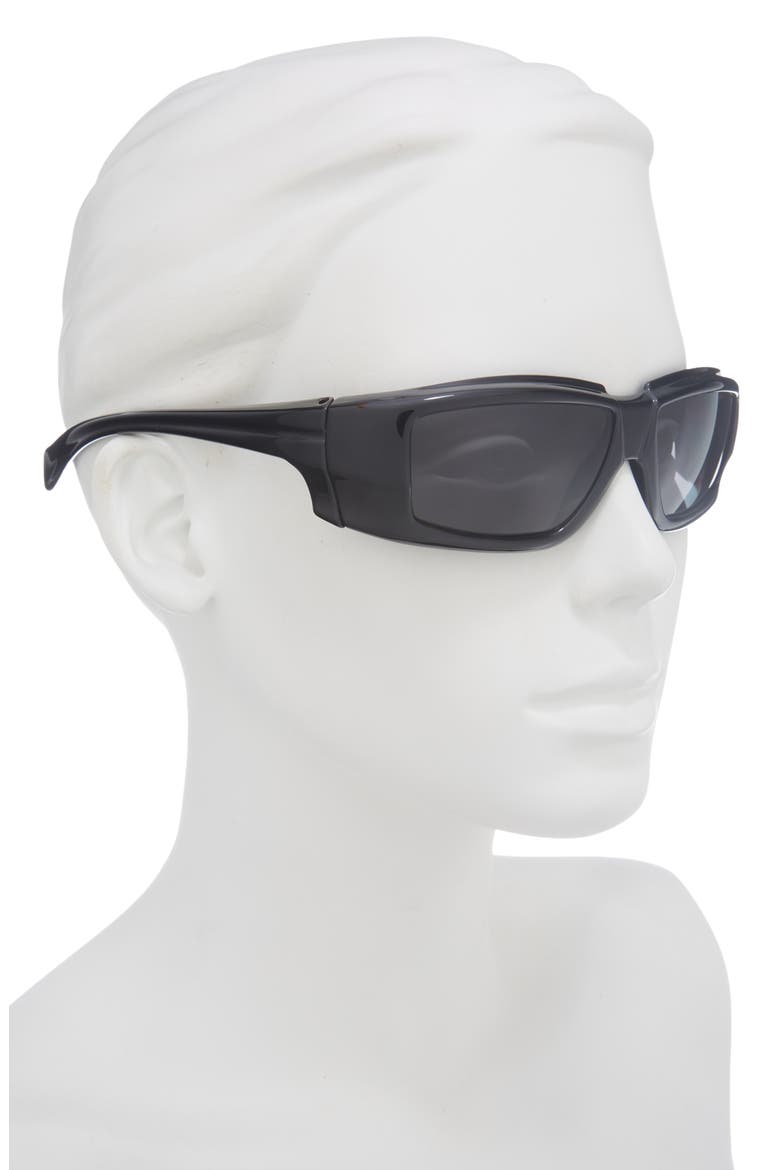 Rectangular Sunglasses, Alternate, color, BLK TEMPLE/BLK LENS