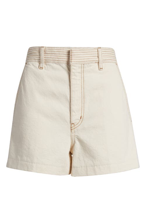 FRAME FRAME THE TRAPUNTO HIGH WAIST DENIM SHORTS