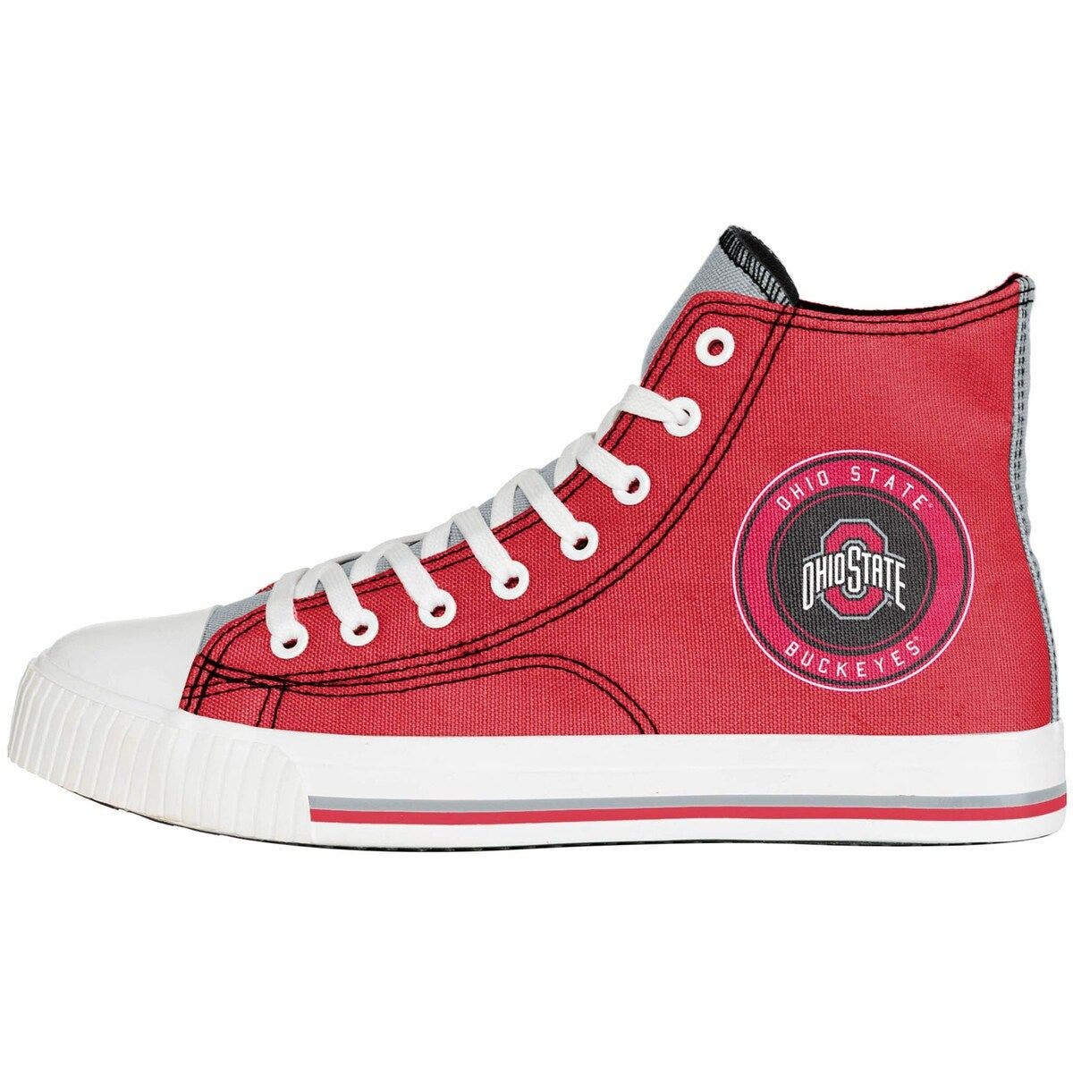 FOCO Men's FOCO Ohio State Buckeyes High Top Canvas Sneakers, Main, color, 
