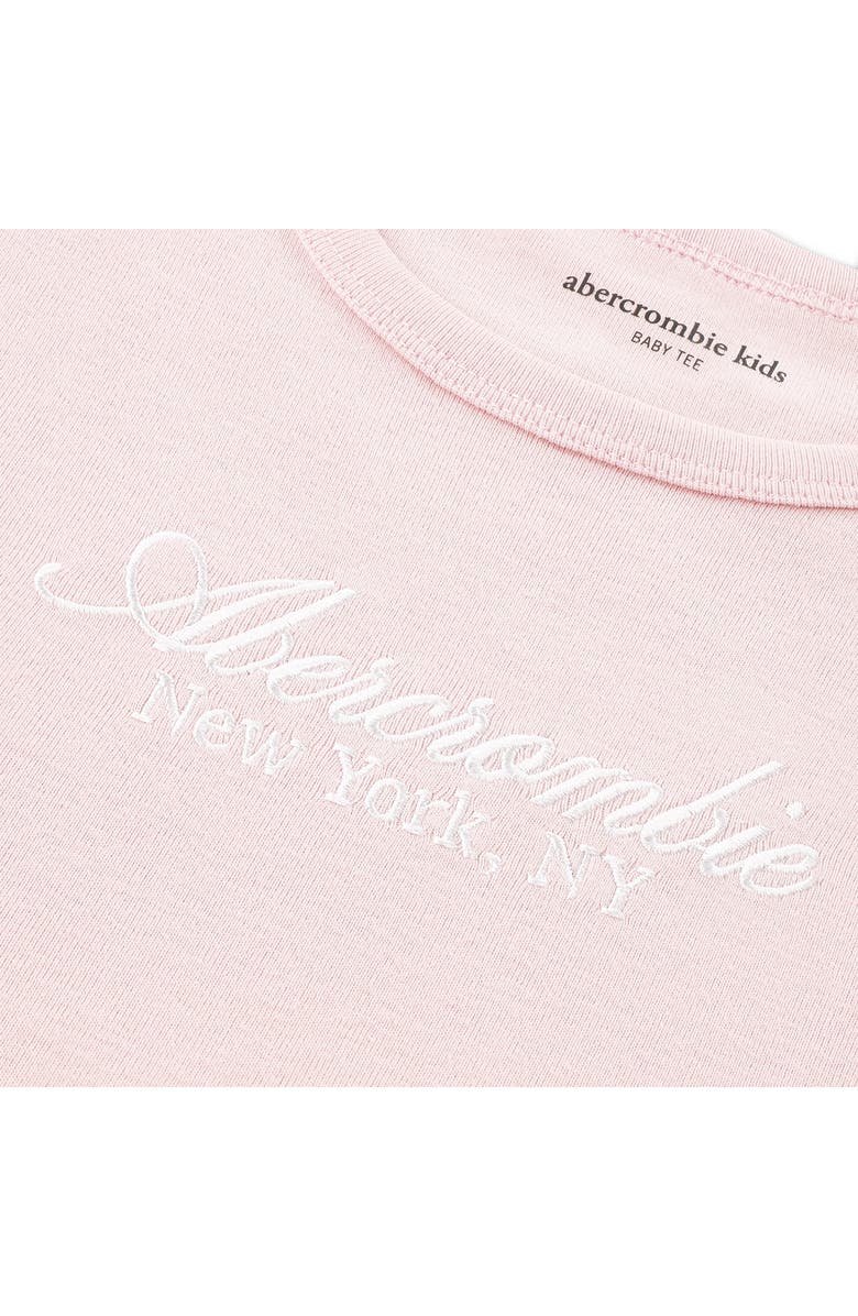 abercrombie kids Kids' Script Baby Tee, Alternate, color, Chalk Pink