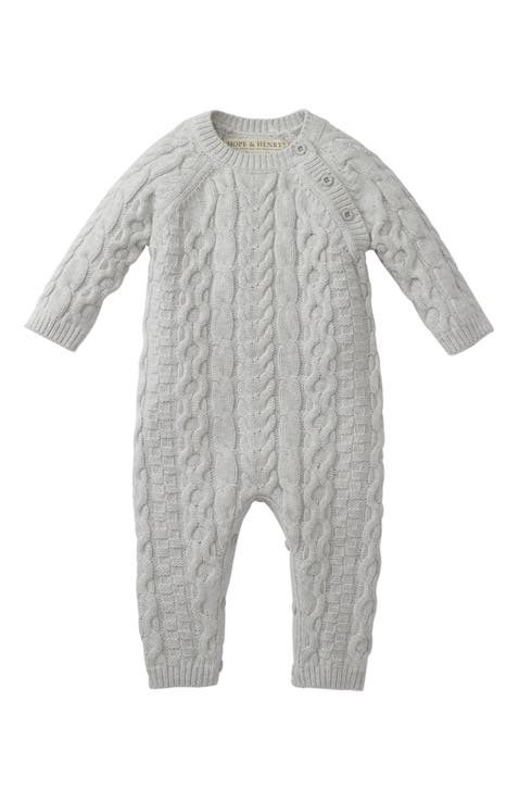 Baby Cable Knit Sweater Romper
