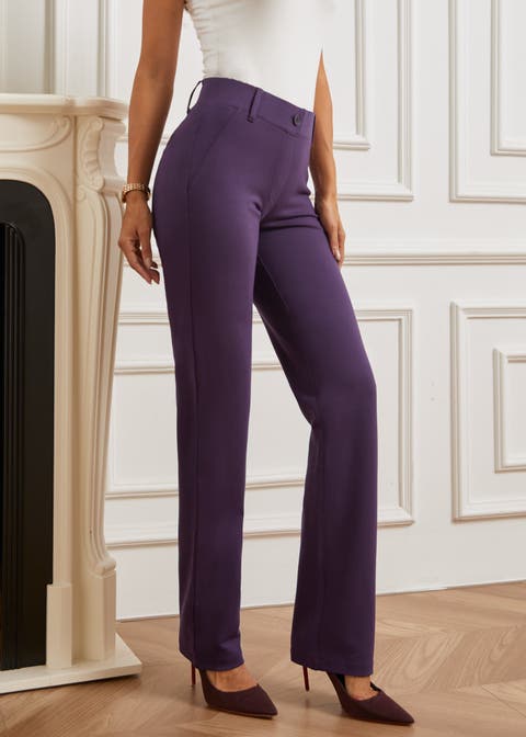 Two Pocket DPYP Dress Pant Yoga Pants Straight Leg