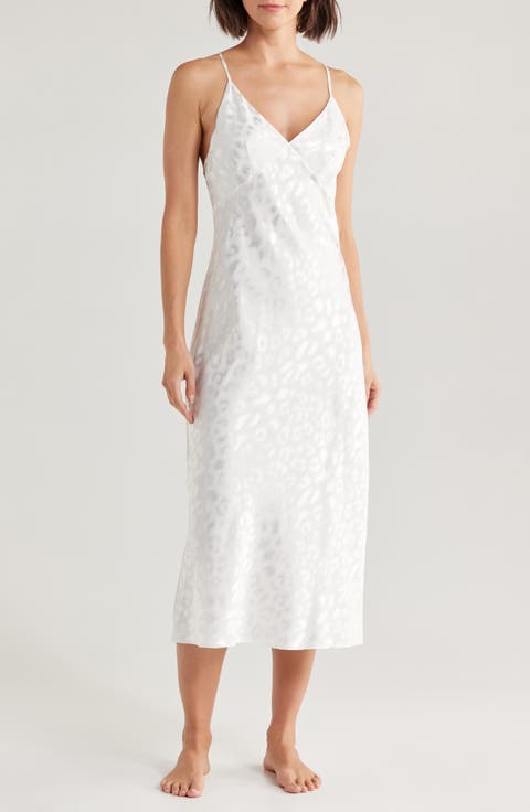 Decadence Leopard Jacquard Satin Chemise