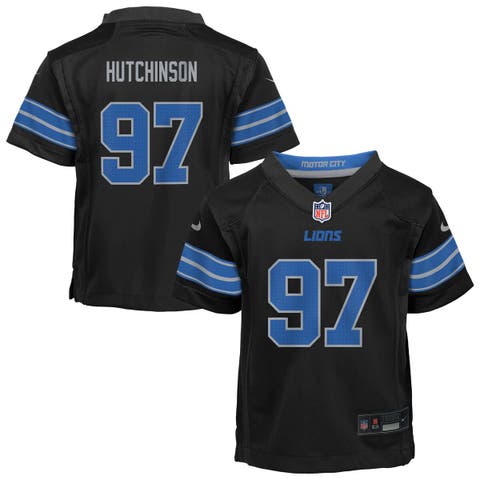 Preschool Nike Aidan Hutchinson Black Detroit Lions Alternate Player Game Jersey