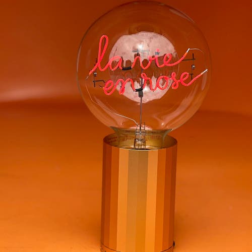 Mitb Rose Portable Table Lamp In Black