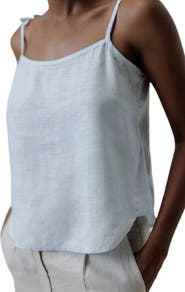Reistor Tie-up Embroidered Camisole Top