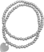 Adornia Water Resistant Ball Bracelets - Set of 2